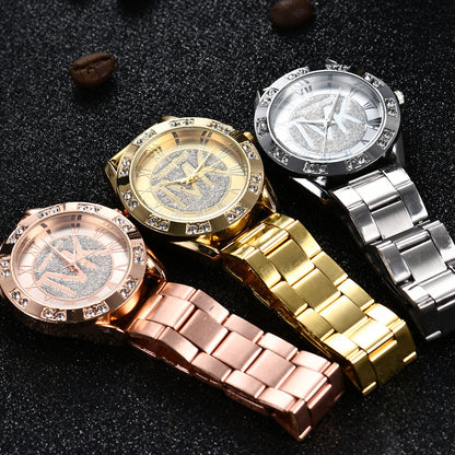 Fashion Casual Quartz Watch Starry Stainless Steel