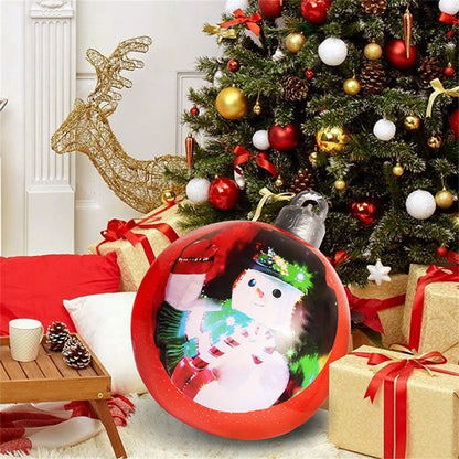 60CM Giant Inflatable PVC Christmas Ball – Outdoor Tree Decor