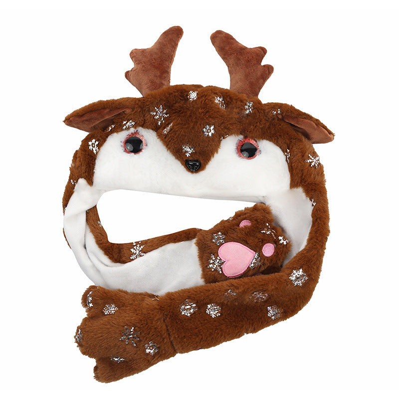 Cute Movable Christmas Hat – Santa, Snowman & Elk Styles