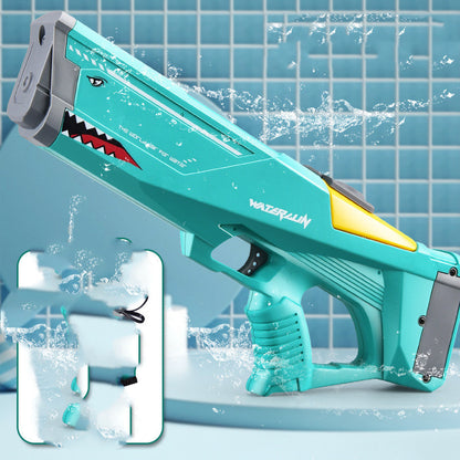 Automatic Electric Water Gun – Shark High-Pressure Toy for Kids & Adults