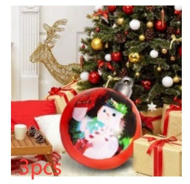 60CM Giant Inflatable PVC Christmas Ball – Outdoor Tree Decor