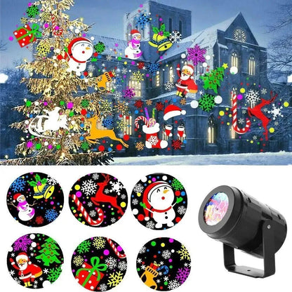 Snowflake Projector LED Light – Rotating Xmas Outdoor Decor