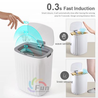 Smart Trash Can With Lid For Bedroom And Living Room Kitchen Storage Box