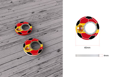 "Football World Cup Fidget Spinner – Keychain, Stress Relief & Bottle Opener in One!"