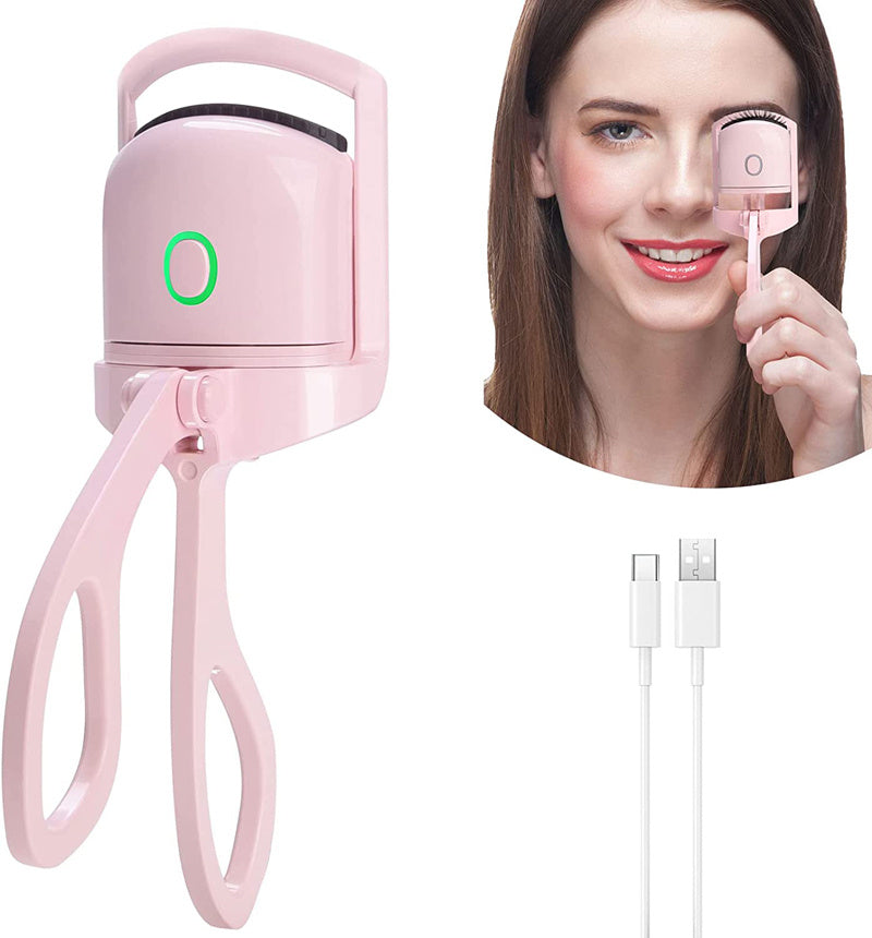 Portable Heated Eyelash Curler – Rechargeable, Long-Lasting, and Effortless Curls!