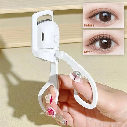 Portable Heated Eyelash Curler – Rechargeable, Long-Lasting, and Effortless Curls!