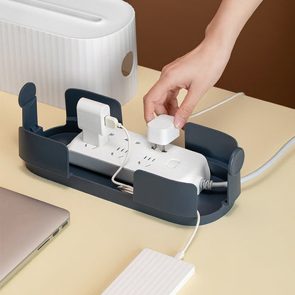 "Cable Storage Box – Dustproof Power Strip Organizer for Tidy Wire Management!"