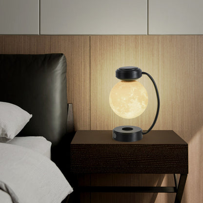 3D LED Moon Night Light – Levitating & Rotating Floating Ball Lamp