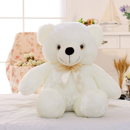 LED Teddy Bear Plush Toy – Glowing Colorful Gift for Kids Pillow