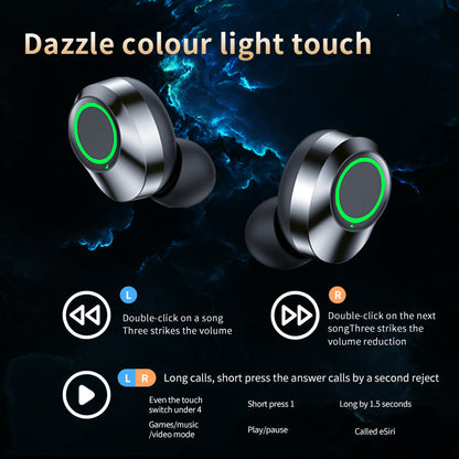 YD03 Wireless Bluetooth Headset – TWS with Smart Display & Breathing Light