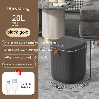 Smart Trash Can With Lid For Bedroom And Living Room Kitchen Storage Box