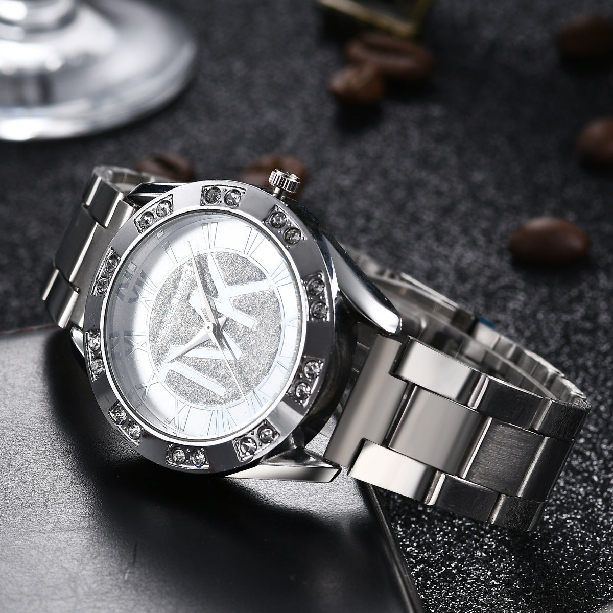 Fashion Casual Quartz Watch Starry Stainless Steel