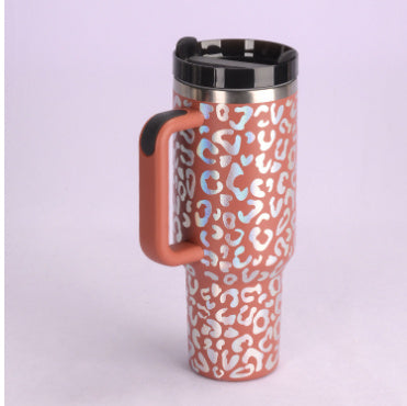 40 Oz Insulated Tumbler – Handle, Straw, Spill-Proof Mug for Travel