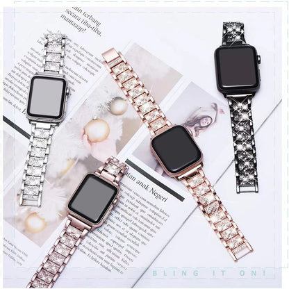 Bracelet Diamond Wrist IWatch Band SE 6 7 8 9 45MM 41MM