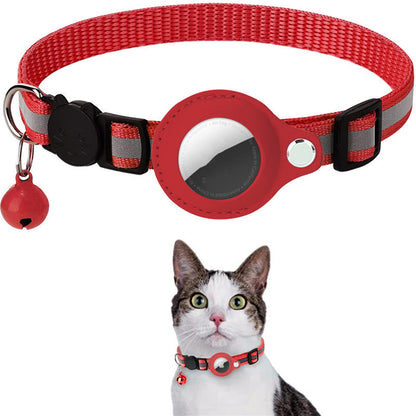 Reflective Waterproof Airtag Collar – Protective Holder for Cats & Dogs