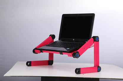 Adjustable Laptop Table Stand – Ergonomic Desk with Mouse Pad