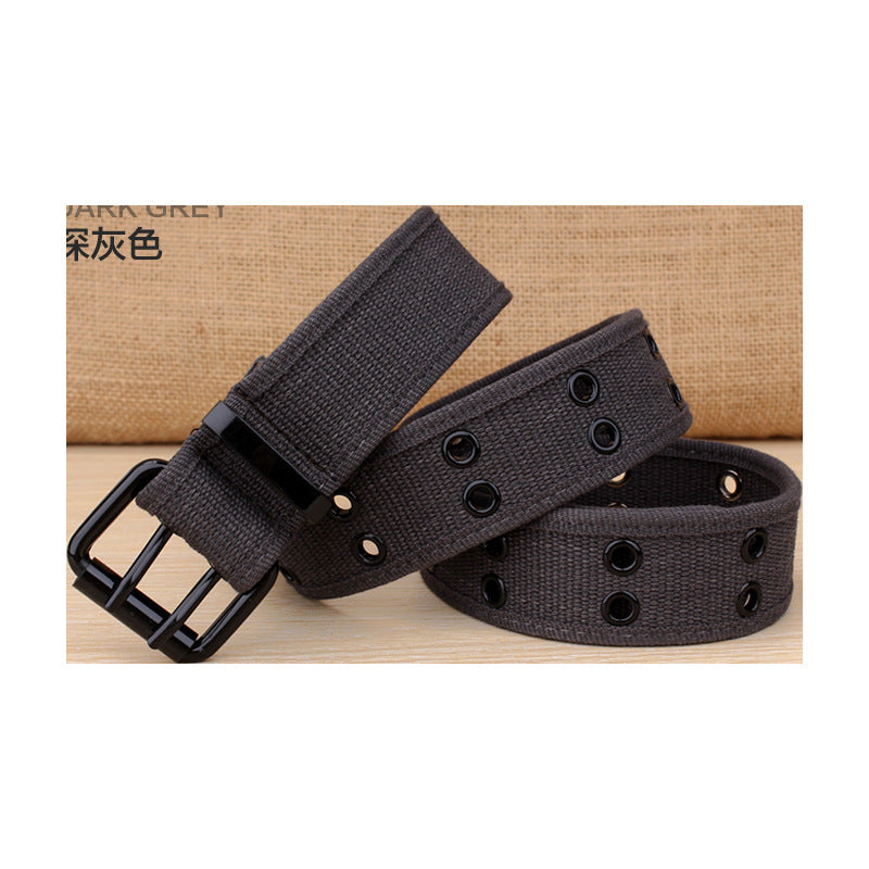 Double Hole Youth Canvas Belt