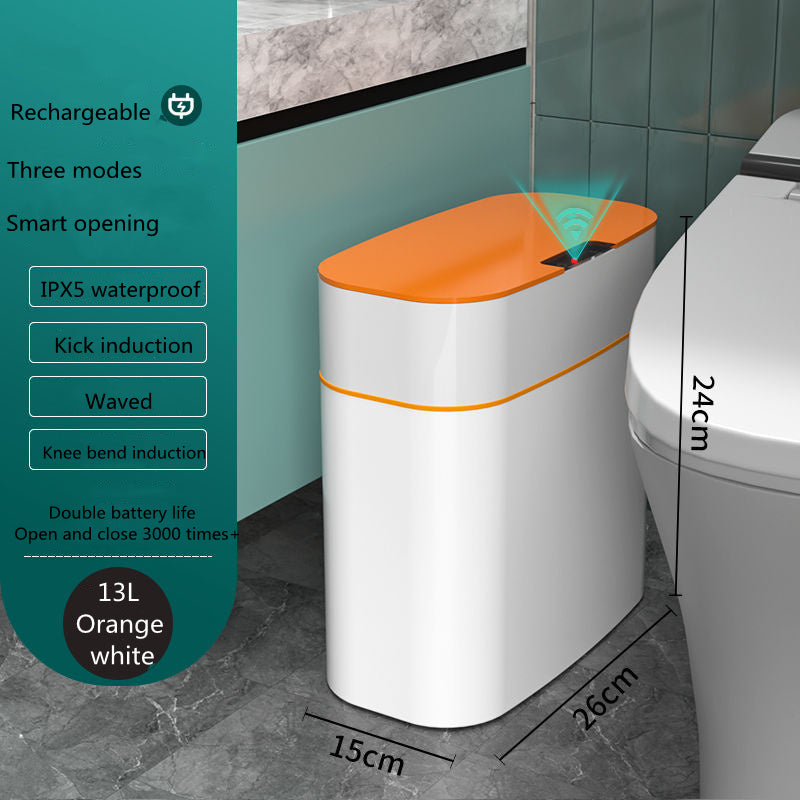 Smart Trash Can With Lid For Bedroom And Living Room Kitchen Storage Box