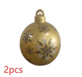 60CM Giant Inflatable PVC Christmas Ball – Outdoor Tree Decor