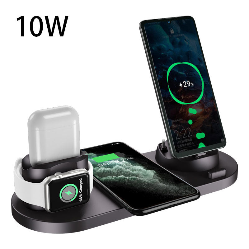 6-in-1 Wireless Charging Dock – Fast Charger for iPhone & Watch