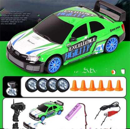 2.4G RC Drift Car – 4WD GTR Model AE86 Racing Toy for Kids' Christmas Gift