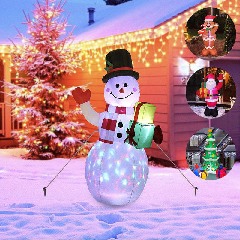 LED Christmas Inflatable – Santa, Tree & Snowman Yard Decor