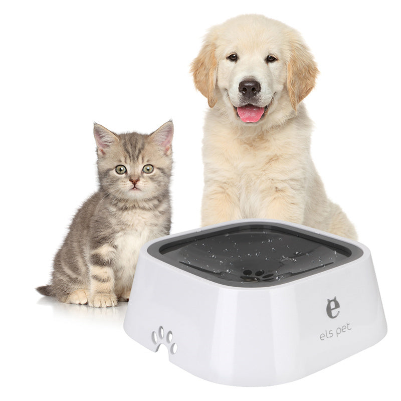 1.5L Cat Dog Water Bowl Carried Floating Bowl