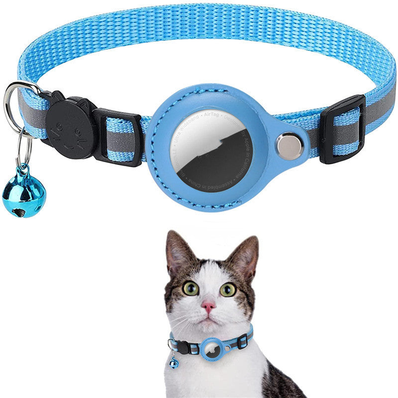 Reflective Waterproof Airtag Collar – Protective Holder for Cats & Dogs