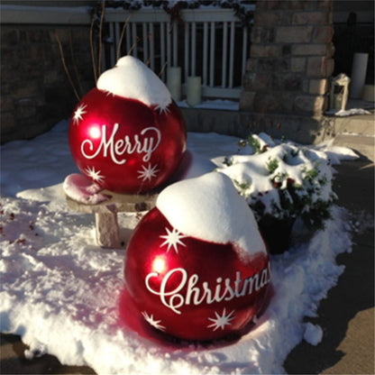 60CM Giant Inflatable PVC Christmas Ball – Outdoor Tree Decor