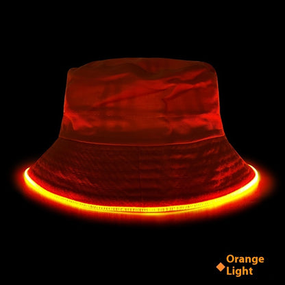 Sun LED Light Optical Fiber Luminous Bucket Hat