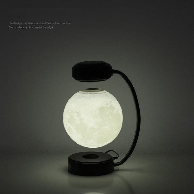 3D LED Moon Night Light – Levitating & Rotating Floating Ball Lamp