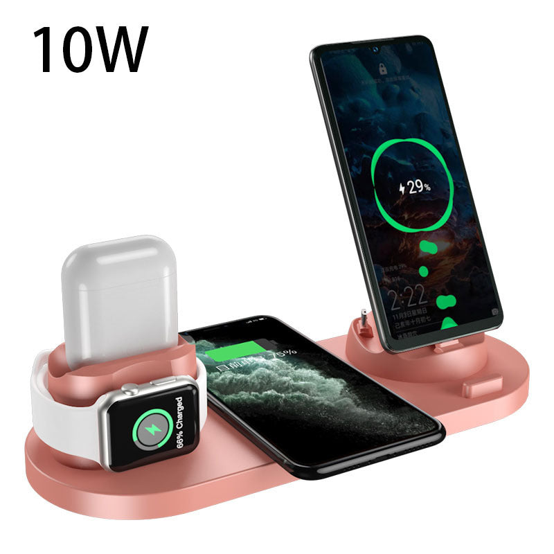 6-in-1 Wireless Charging Dock – Fast Charger for iPhone & Watch