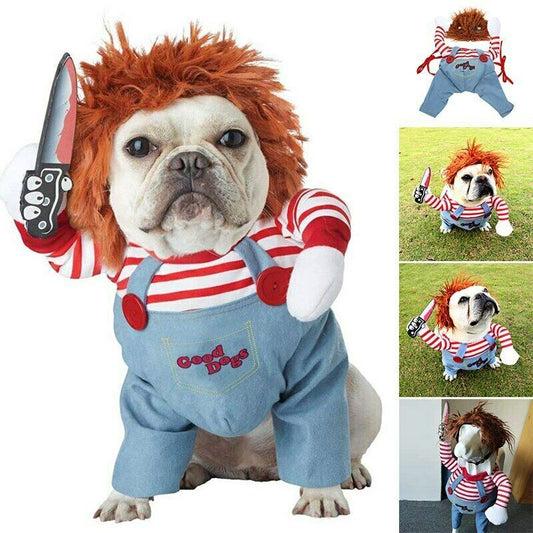 Halloween Pet Costume – Adjustable Cosplay Outfit for Dogs, Perfect for Parties