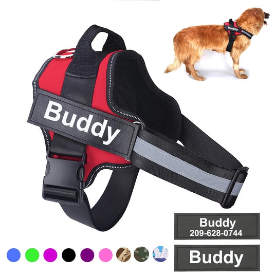 Custom No-Pull Dog Harness – Reflective, Adjustable, & Breathable Vest for All Dog Sizes