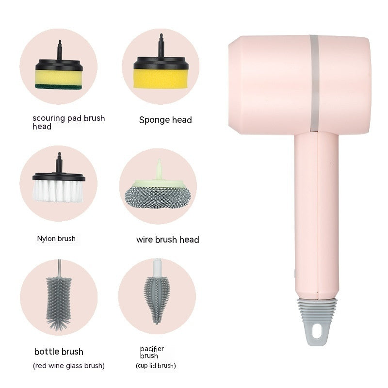 Electric Cleaning Brush – USB Rechargeable for Kitchen & Tiles