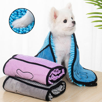 Super Absorbent Pet Bath Towel – Quick-Drying Microfiber for Dogs & Cats