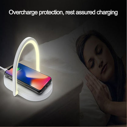 3-in-1 Foldable Wireless Charger & Night Light – 15W Fast Charging Lamp