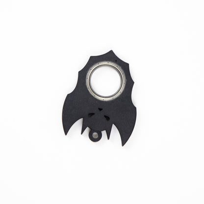 "Spooky Fidget Spinner Keychain – Bat Demon Design, Stress Relief & Bottle Opener!"