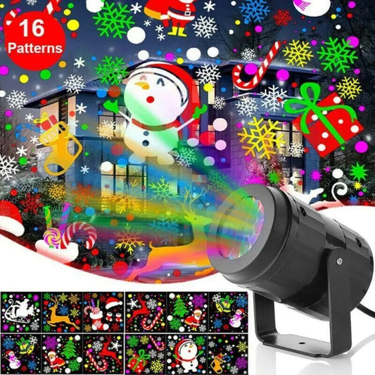 Snowflake Projector LED Light – Rotating Xmas Outdoor Decor