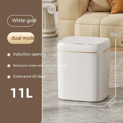 Smart Trash Can With Lid For Bedroom And Living Room Kitchen Storage Box