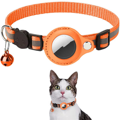 Reflective Waterproof Airtag Collar – Protective Holder for Cats & Dogs