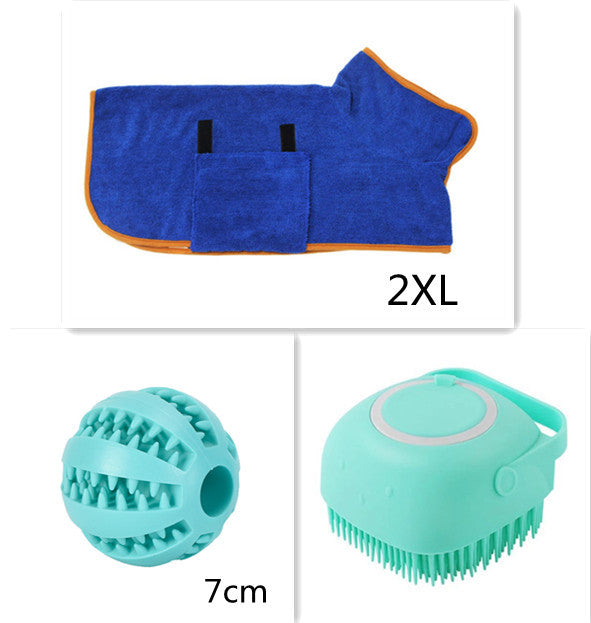 Silicone Dog Bath Brush – Massage Gloves & Shampoo Comb for Pet Grooming