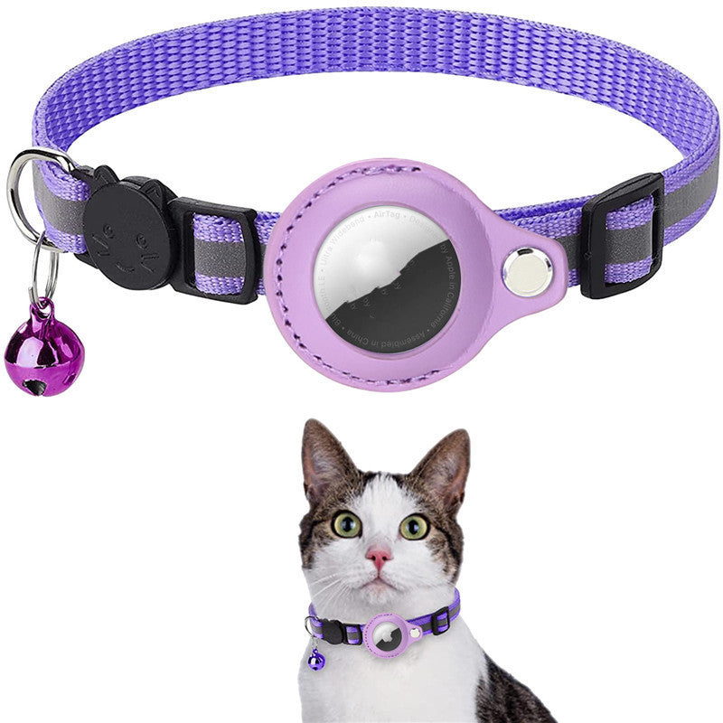 Reflective Waterproof Airtag Collar – Protective Holder for Cats & Dogs